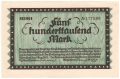 German Grossnotgeld Dusseldorf - 500,000 Mark,  7.8.1923